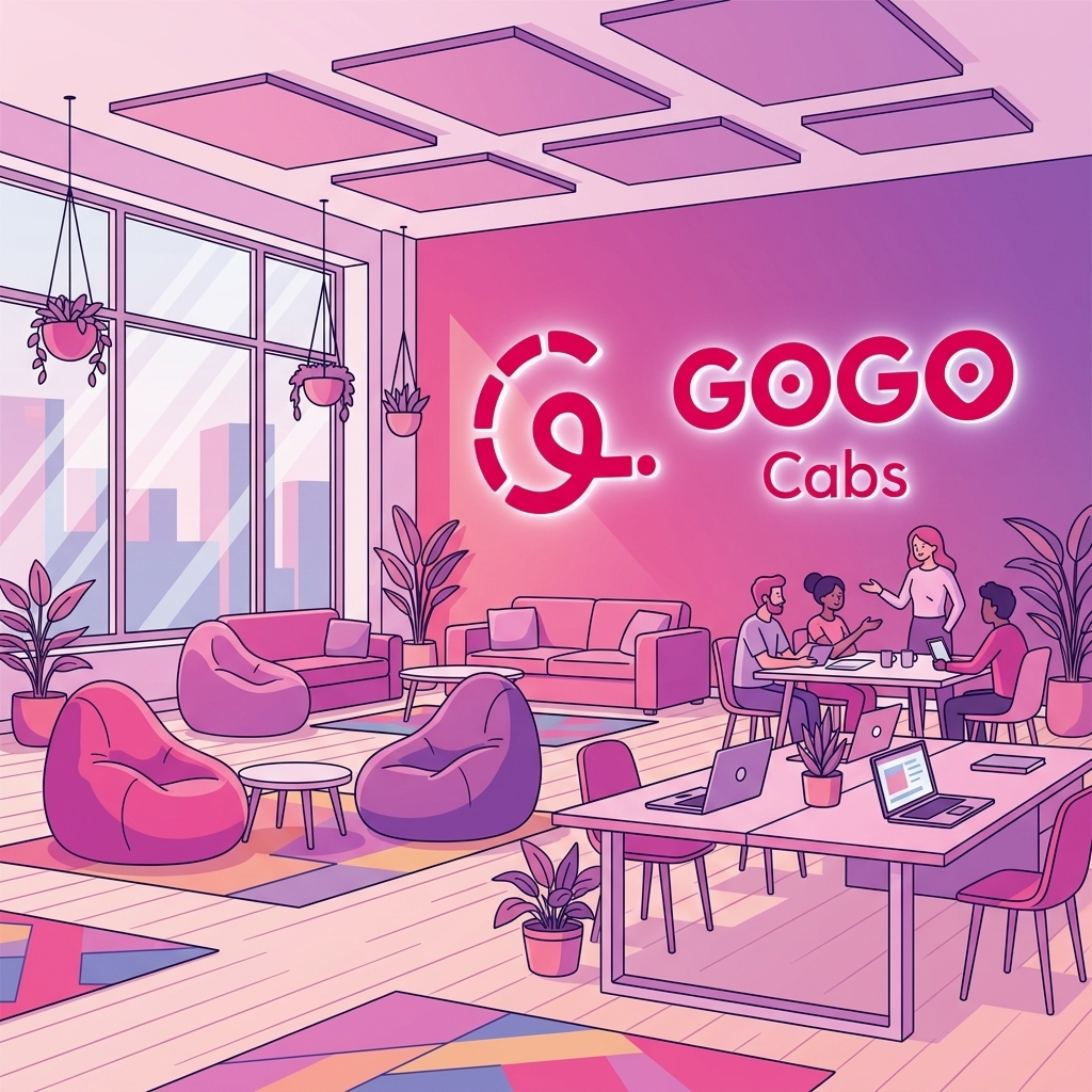 Collaborative Team Office Illustration