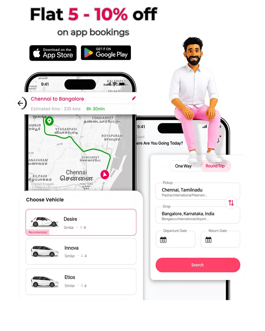 Gogo Cabs App Preview